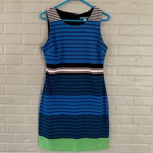 Small Pim + Larkin sleeveless striped midi/mini dress